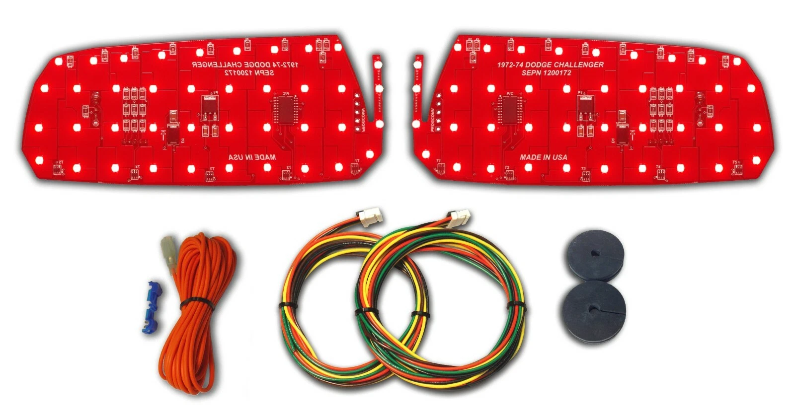 Kit de Restauración e Iluminación trasera Secuencial LED para Dodge Challenger 1972 - 1974 