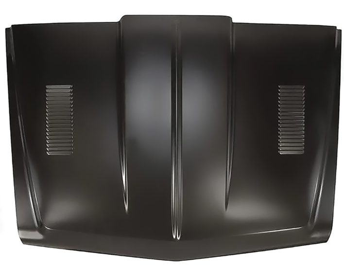 Cófre Tipo Cowl Induction con Aletas (Louvered) – Elevación de 2” – Compatible con Chevrolet y GMC 1967-1968 – Instalación Directa