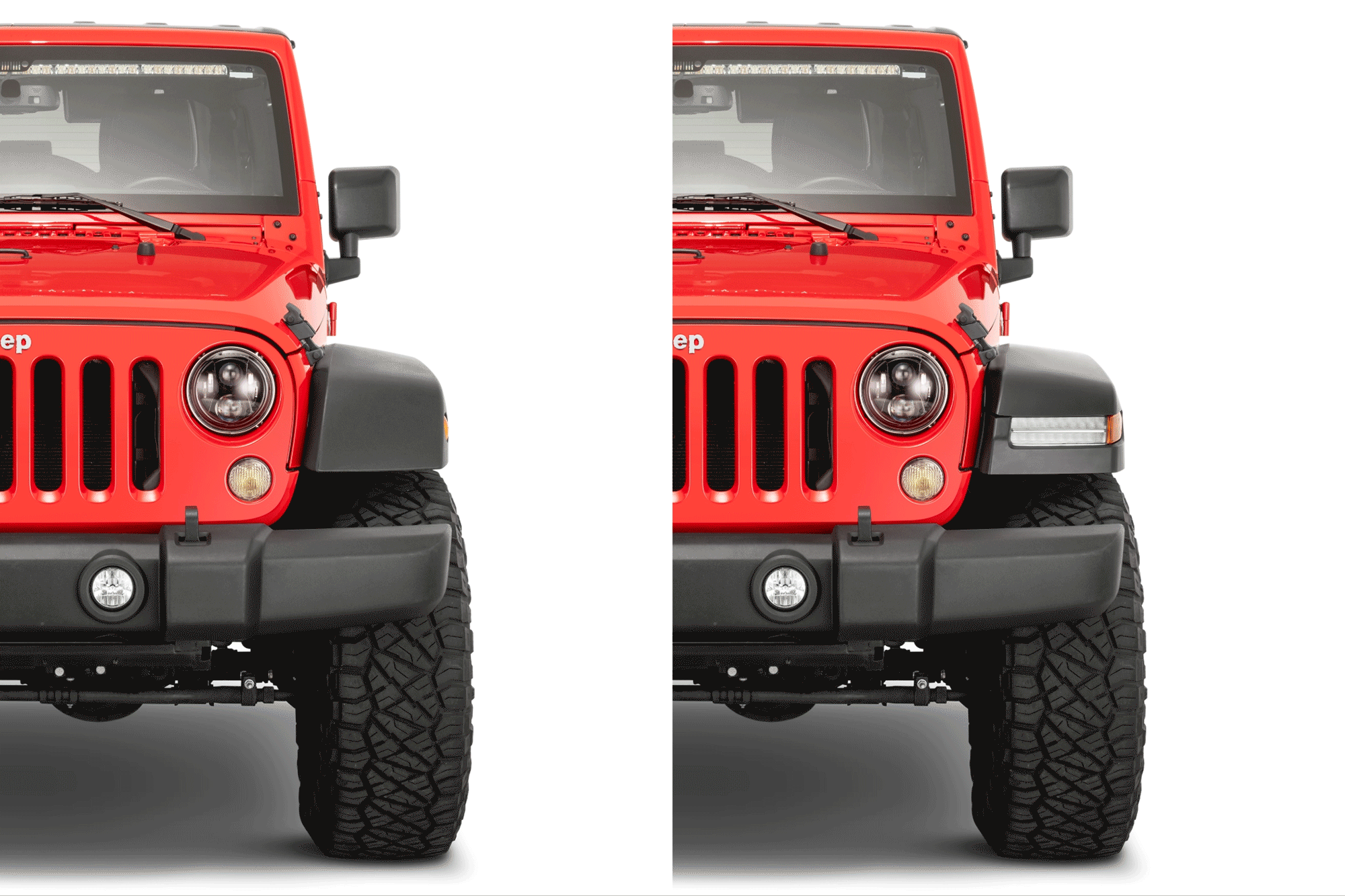 Salpicaderas TACTIK Estilo JL (Bolt-On) para Jeep Wrangler JK (2007-2018)