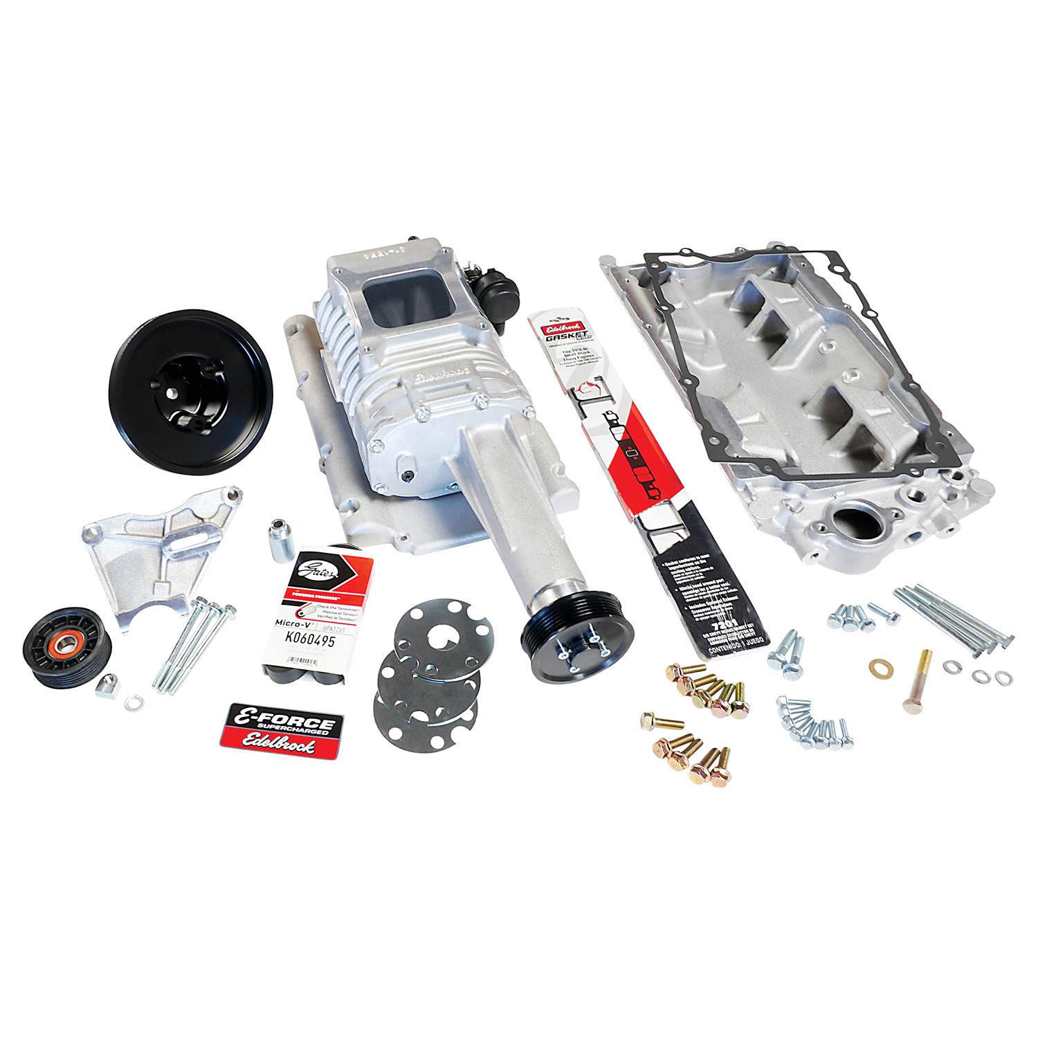 Edelbrock Supercharger Kit #1552 – Para Chevy Small-Block Vortec 1996+ (Carburado)