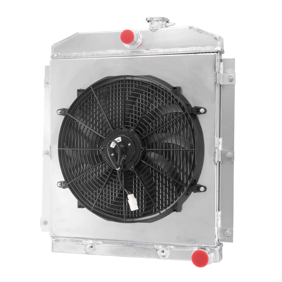 Radiador de Aluminio 4 Filas con Fan Shroud y Ventilador de 16” – Chevy Pickup 1947-1954