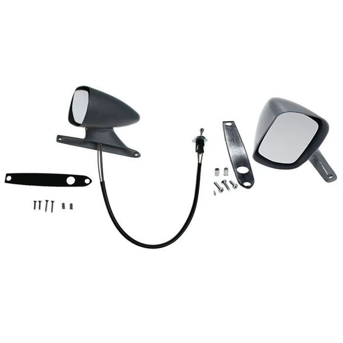 Par de Espejos Deportivos (Conductor y Pasajero) para Mustang 1969 — Listos para Pintar