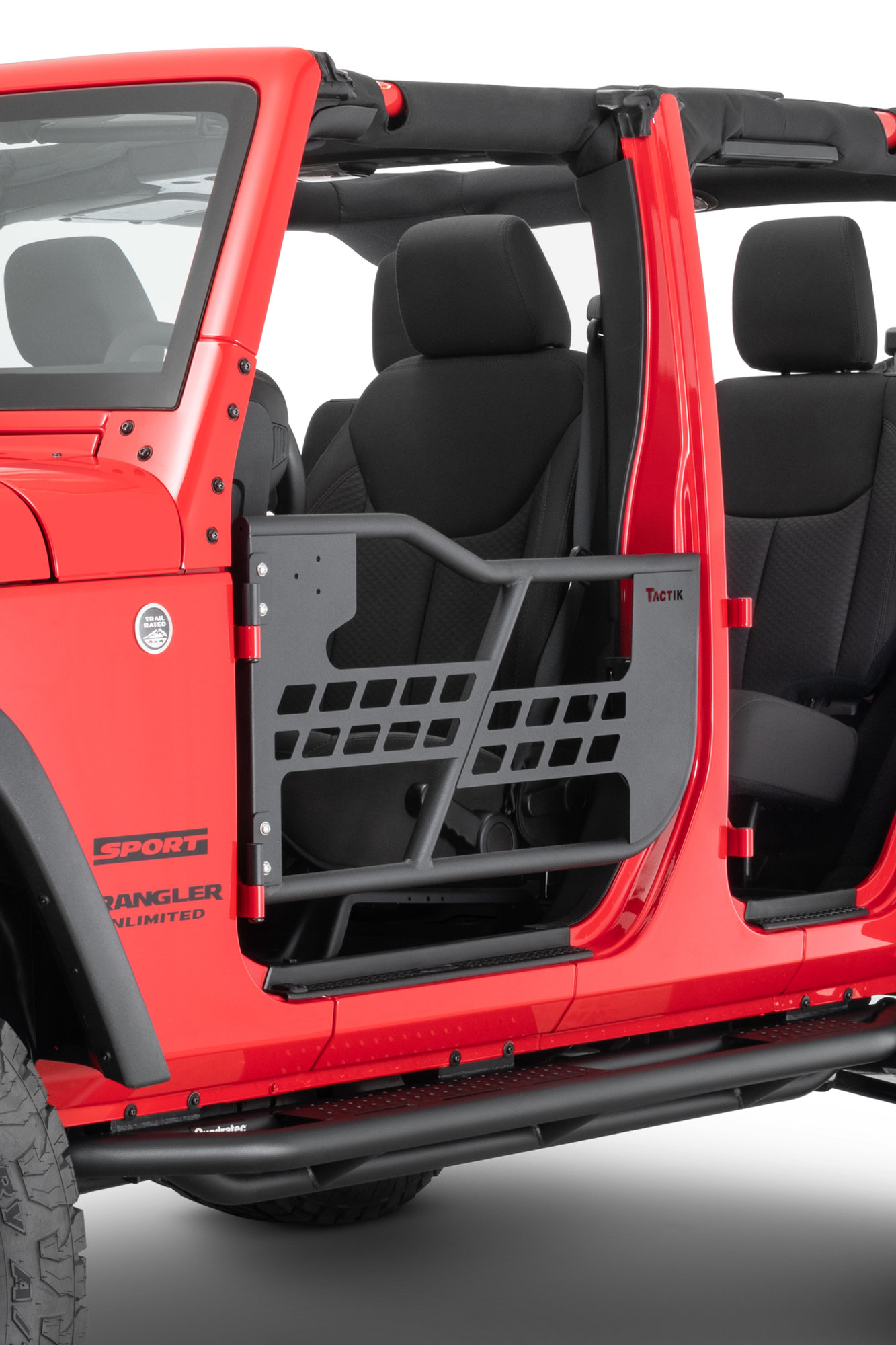 Puertas Tubulares TACTIK para Jeep Wrangler JK (2007-2018) - Diseño Reforzado, Ajuste OE y Anti-Ruidos