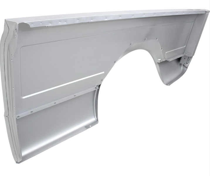 Panel Lateral de Caja 1967–72 Chevrolet / GMC Fleetside — Long Bed 8’ — Sin Alojamiento para Cuarto Lateral — Lado Derecho (Pasajero)