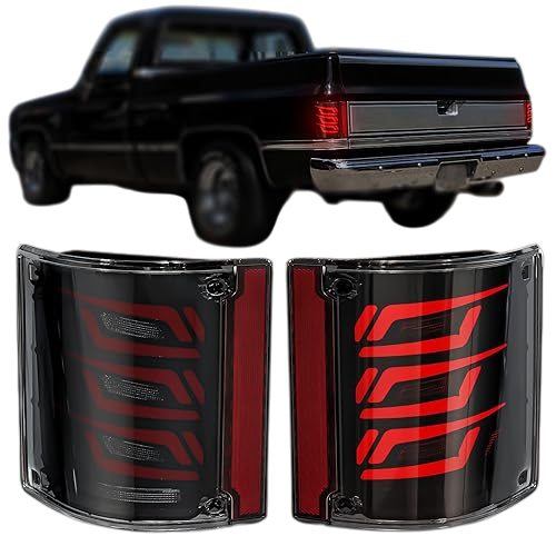 Juego de luces traseras LED ahumadas para camionetas Chevrolet 1973–1991