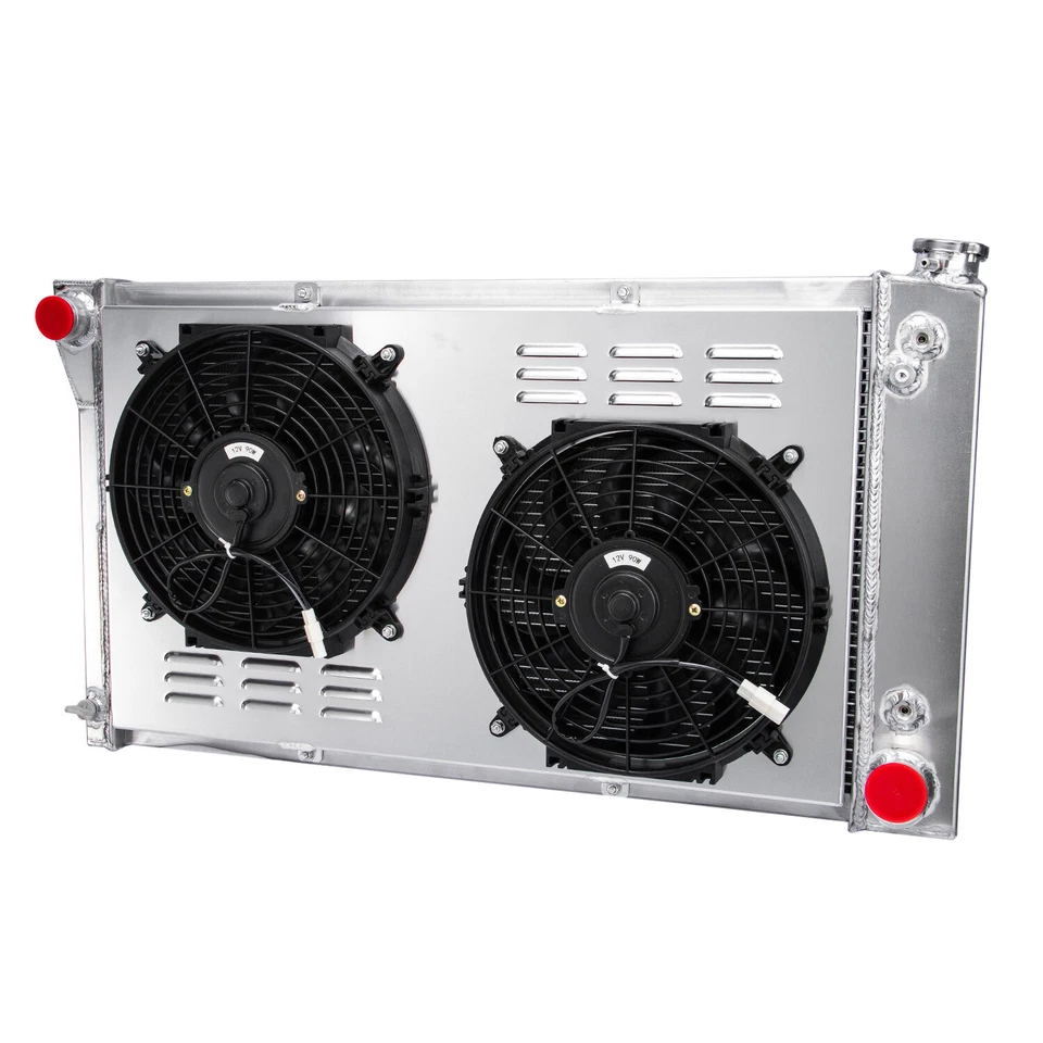 Radiador de Alto Rendimiento de Aluminio con Ventiladores para Chevrolet C10 67-72