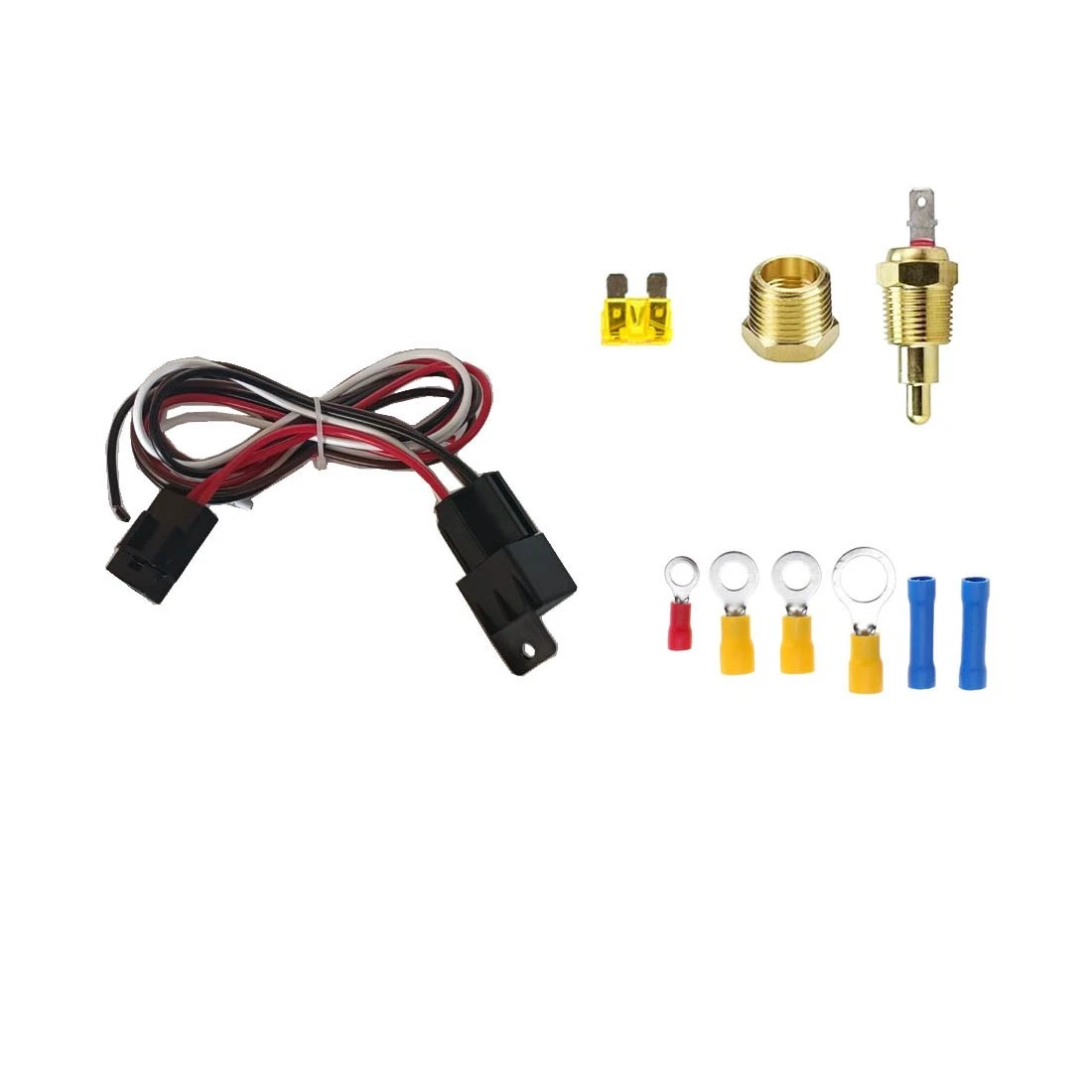 Radiador de Aluminio de 2 Filas con Tolva y Ventilador para VW Golf MK1/MK2, Jetta y Caribe