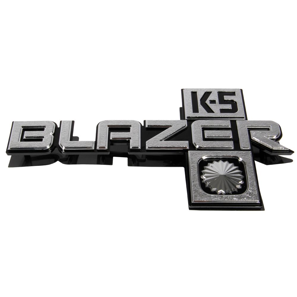 Par de emblemas “K-5 Blazer” con herrajes para Chevrolet Trucks 1981–1991