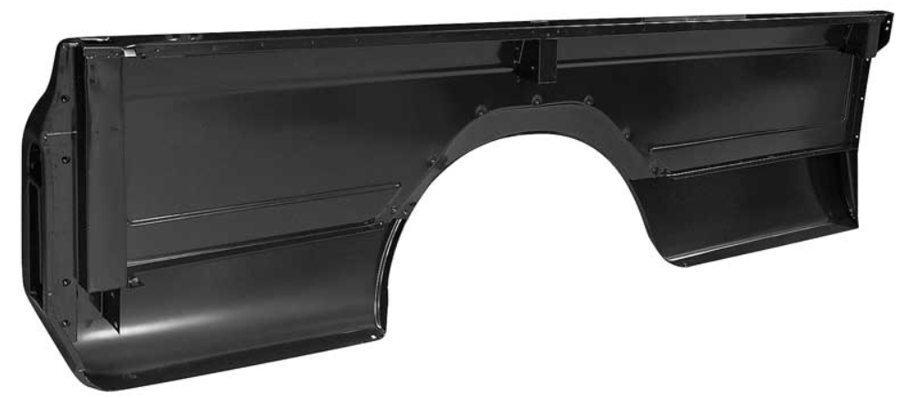 Panel Lateral de Caja 1967–72 Chevrolet / GMC Fleetside — Long Bed 8’ — Sin Alojamiento para Cuarto Lateral — Lado Izquierdo (Conductor)