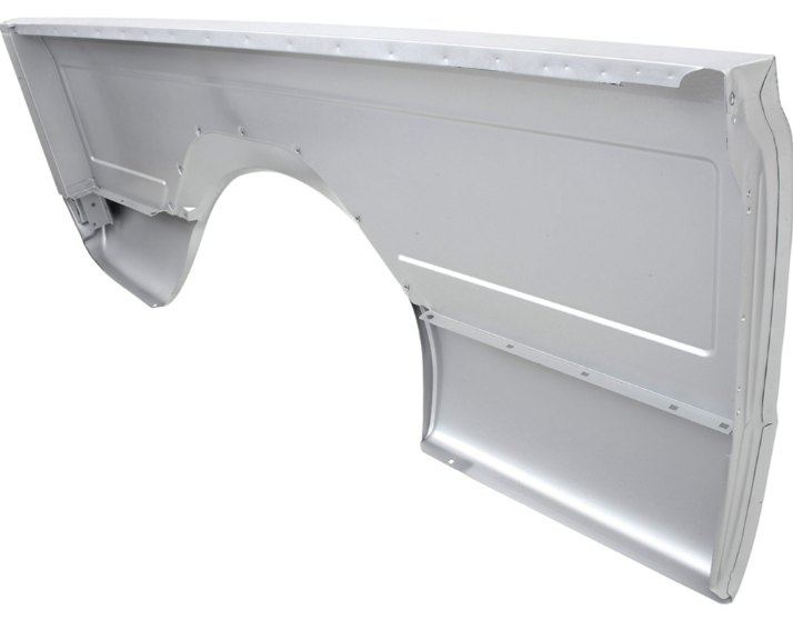 Panel Lateral de Caja 1967–72 Chevrolet / GMC Fleetside — Long Bed 8’ — Sin Alojamiento para Cuarto Lateral — Lado Izquierdo (Conductor)