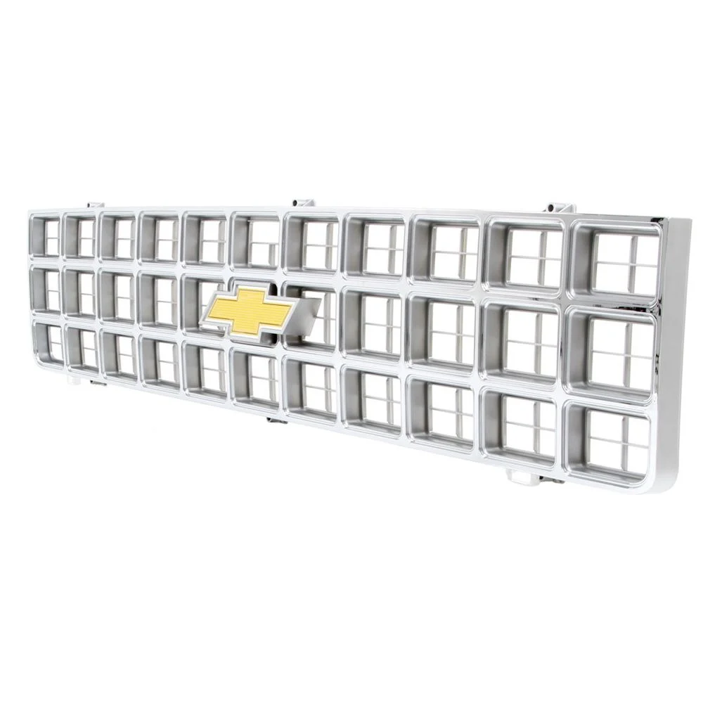 Parrilla Cromada de Estilo Original con Emblema Bowtie para Chevrolet Pick Up1980 