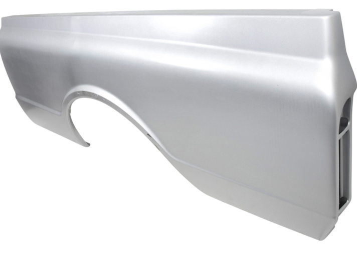 Panel Lateral de Caja 1967–72 Chevrolet / GMC Fleetside — Long Bed 8’ — Sin Alojamiento para Cuarto Lateral — Lado Izquierdo (Conductor)