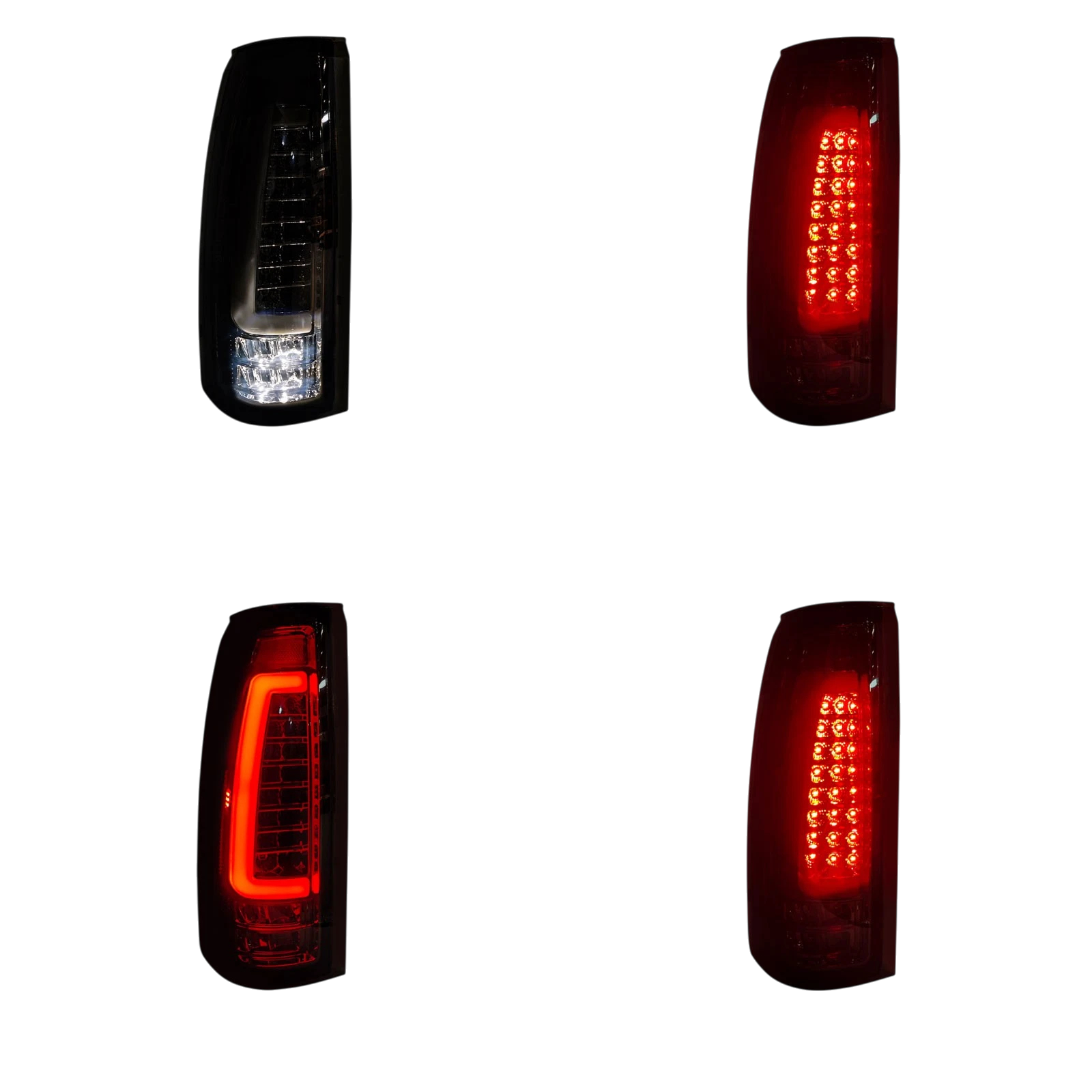 Juego de luces traseras LED ahumadas para Chevrolet y GMC 88 - 98 – Estilo moderno y alto rendimiento