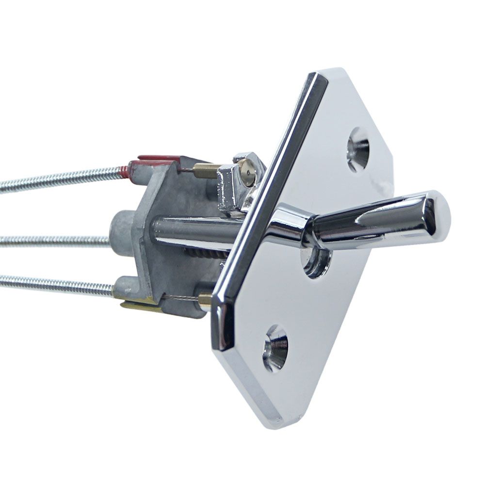 Par de Espejos Laterales Exteriores con Luz Direccional LED Roja (Mustang 1965-1966)