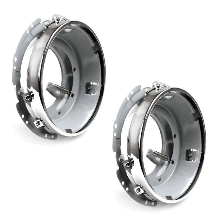 Kit de Iluminación Premium: Faros LED 27,000 LM Tipo Bosch + Bases y Biseles Cromados para VW Vocho, Combi y Clásicos (1967+)