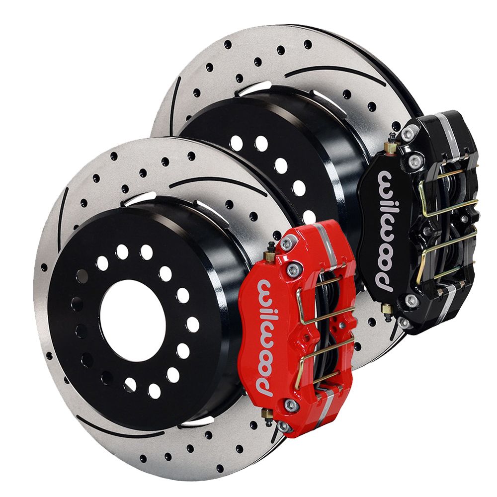 Kit de Frenos Traseros Wilwood Dynapro + Mangueras Flexline + Kit de Cables para Freno de Estacionamiento Para Mustang 1965-1973