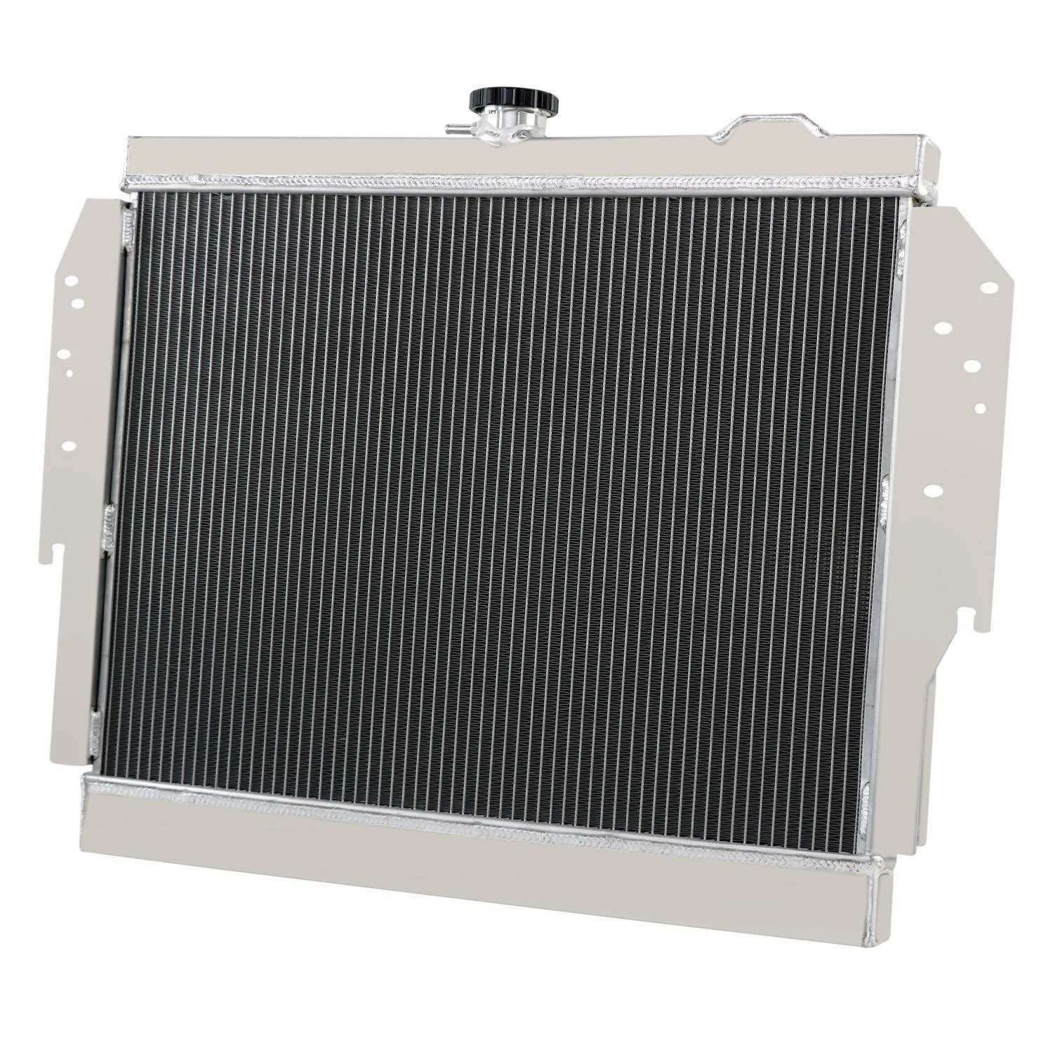 Radiador de 4 Filas de Aluminio AA5052 con Electroventilador de 120W para Dodge Pickups y Ramcharger (1979-1993)