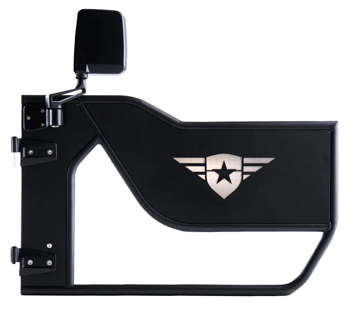 Puertas Tubulares Mission Combat Off Road para Jeep Wrangler JK Unlimited (4 Puertas) - Incluye Espejos Legales Integrados