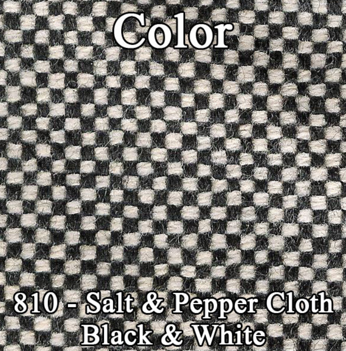 Vestidura de Asientos de Cubo (Tela Sal y Pimienta) para Dodge Charger R/T y 500 (1970)