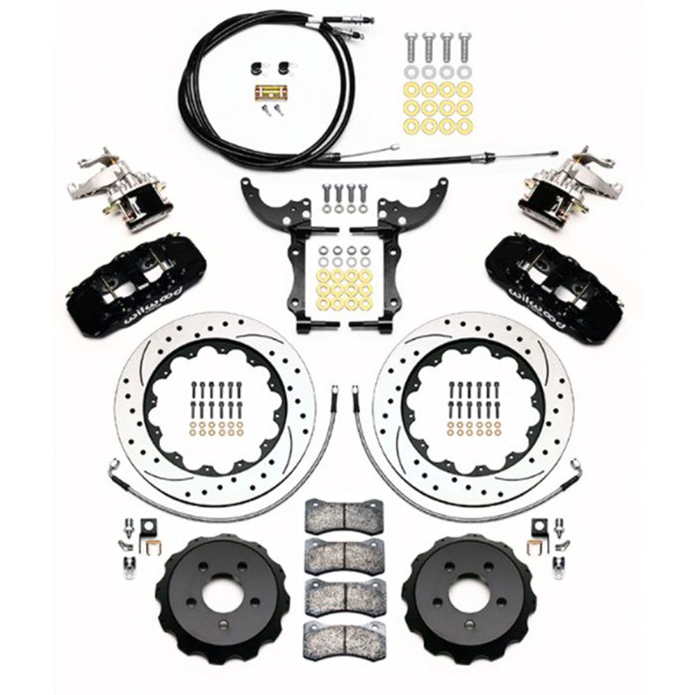 Kit de Frenos Grandes Wilwood Aero Taladrados y Ranurados (Delanteros y Traseros) — Mustang 2015-2023