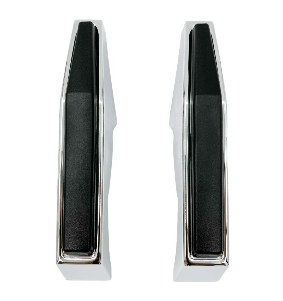 Topes de Defensa Delantera 1973 - 1980 Chevrolet C10 / K20 / Blazer / Suburban – Par Cromado con Accesorios