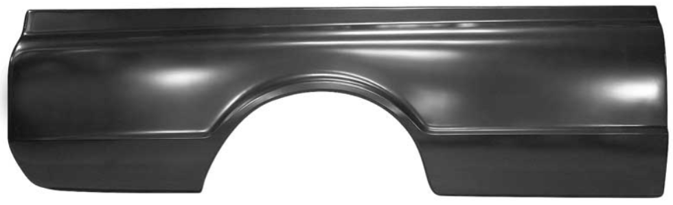 Panel Lateral de Caja 1967–72 Chevrolet / GMC Fleetside — Long Bed 8’ — Sin Alojamiento para Cuarto Lateral — Lado Derecho (Pasajero)