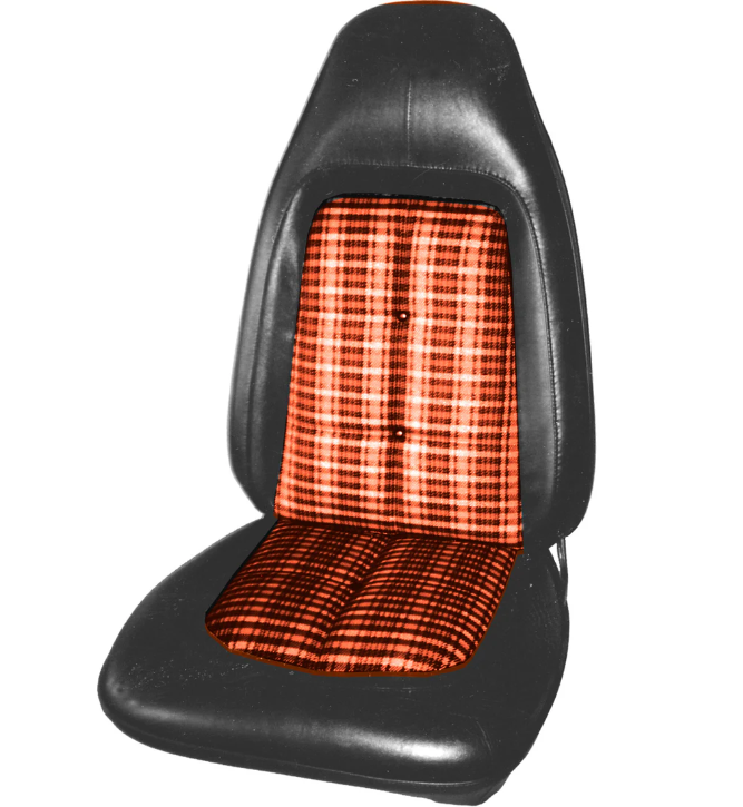 Vestidura de Asientos de Cubo (Tela de Cuadros, color a elegir) para Dodge Challenger R/T 1971