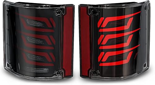 Juego de luces traseras LED ahumadas para camionetas Chevrolet 1973–1991