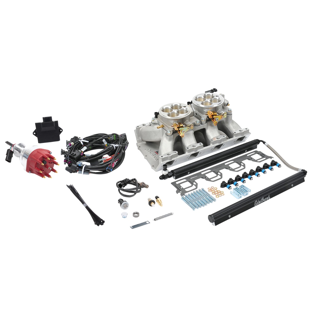 Sistema EFI Dual-Quad Edelbrock Pro-Flo 4 (825 HP) para Motores HEMI Mopar Gen II (426-572 C.I.)