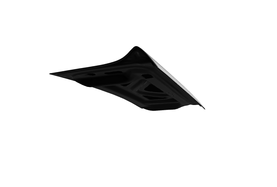 Tapa de Cajuela Metálica para Mustang 1969-1970 Fastback