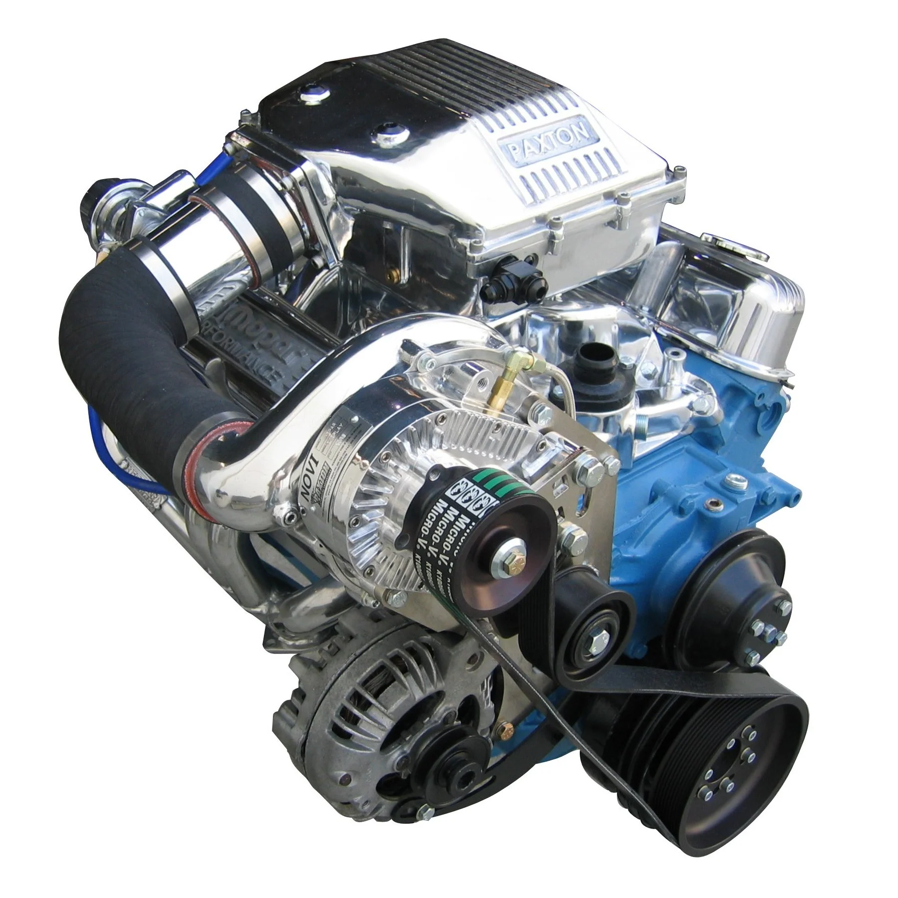 Sistema de Sobrealimentación (Supercharger) Paxton NOVI para Mopar Small-Block (318, 340, 360 C.I.) - Carburado