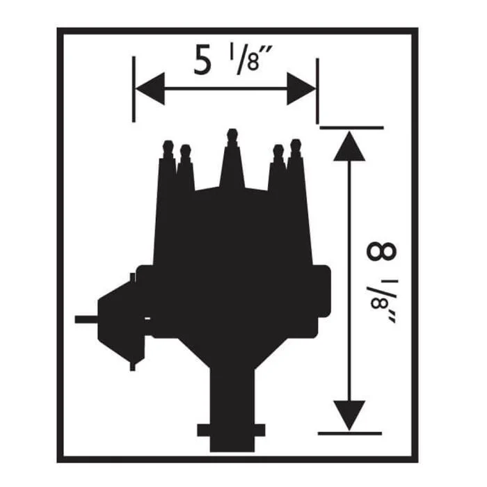 Distribuidor MSD Ready-To-Run para Chevrolet V8 60-87