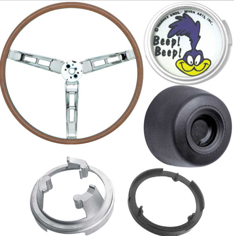 Volante Deluxe/Sport (Grano de Madera) para Plymouth Road Runner 1970