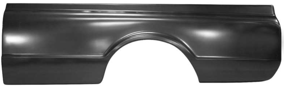 Panel Lateral de Caja 1967–72 Chevrolet / GMC Fleetside — Long Bed 8’ — Sin Alojamiento para Cuarto Lateral — Lado Izquierdo (Conductor)