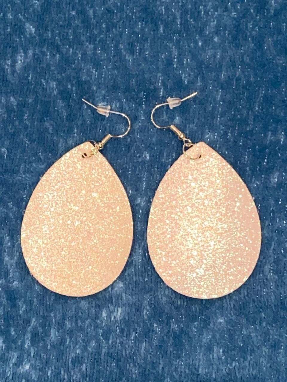 Glitter Teardrop Earrings
