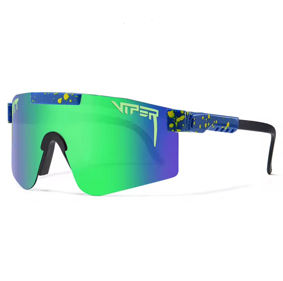 Pit Viper Sunglasses Blue Green Purple Lenses, Blue Frame, Future Lazerface