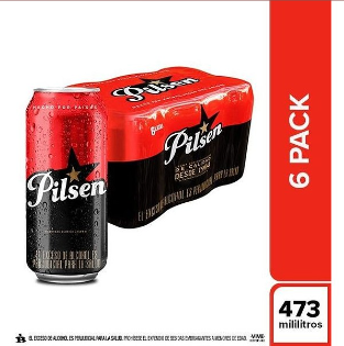 Cerveza Pilsen Lata x 473ml x 6 Unidades