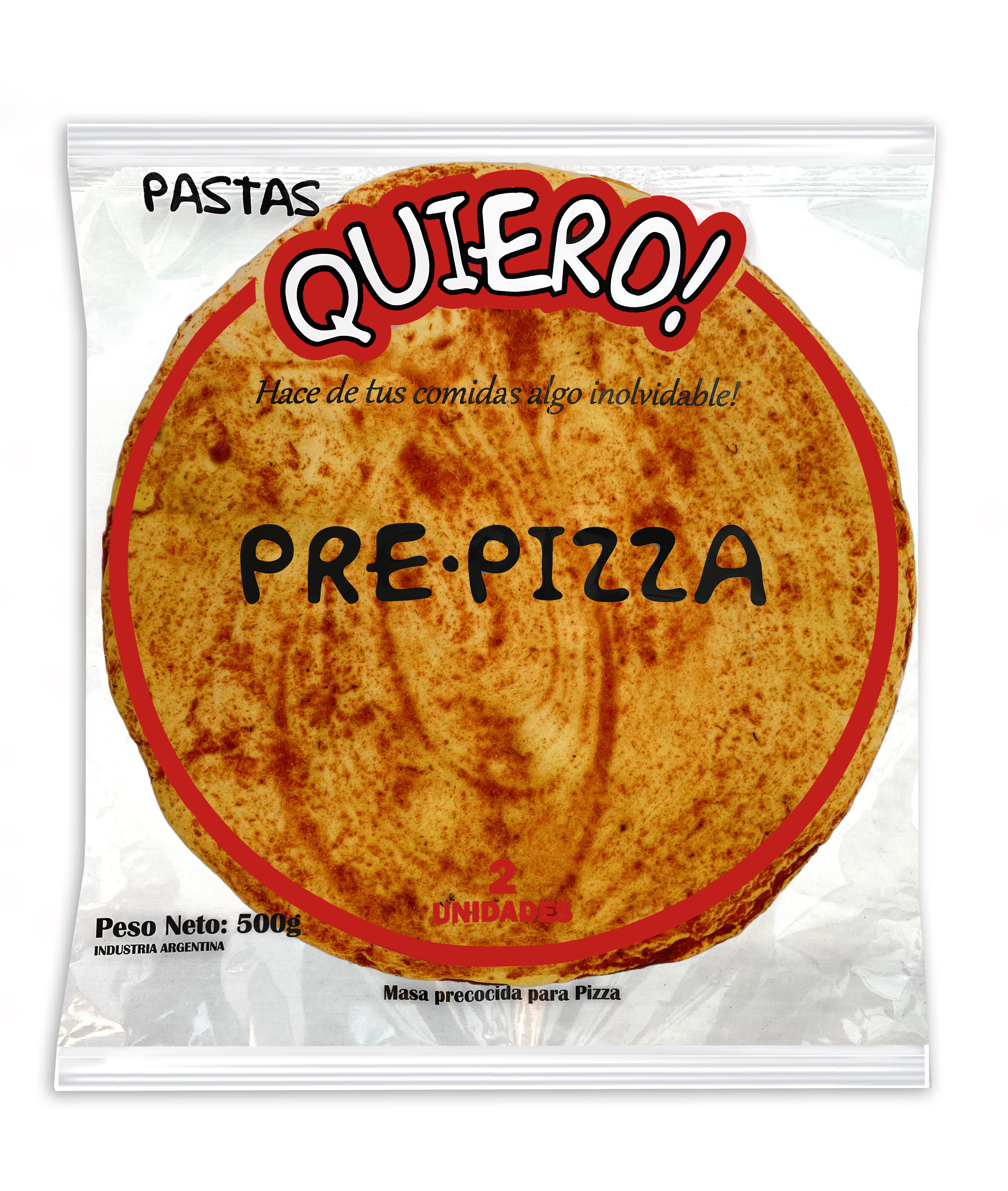 Masa precocida para pizza