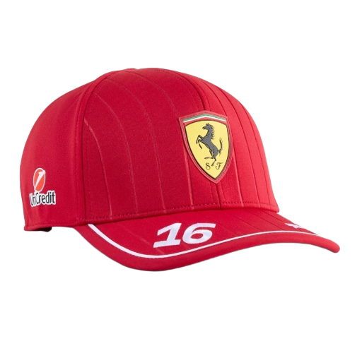 Official PUMA Scuderia Ferrari Charles Leclerc driver's Cap Unisex Adjustable (Adults) BNWT