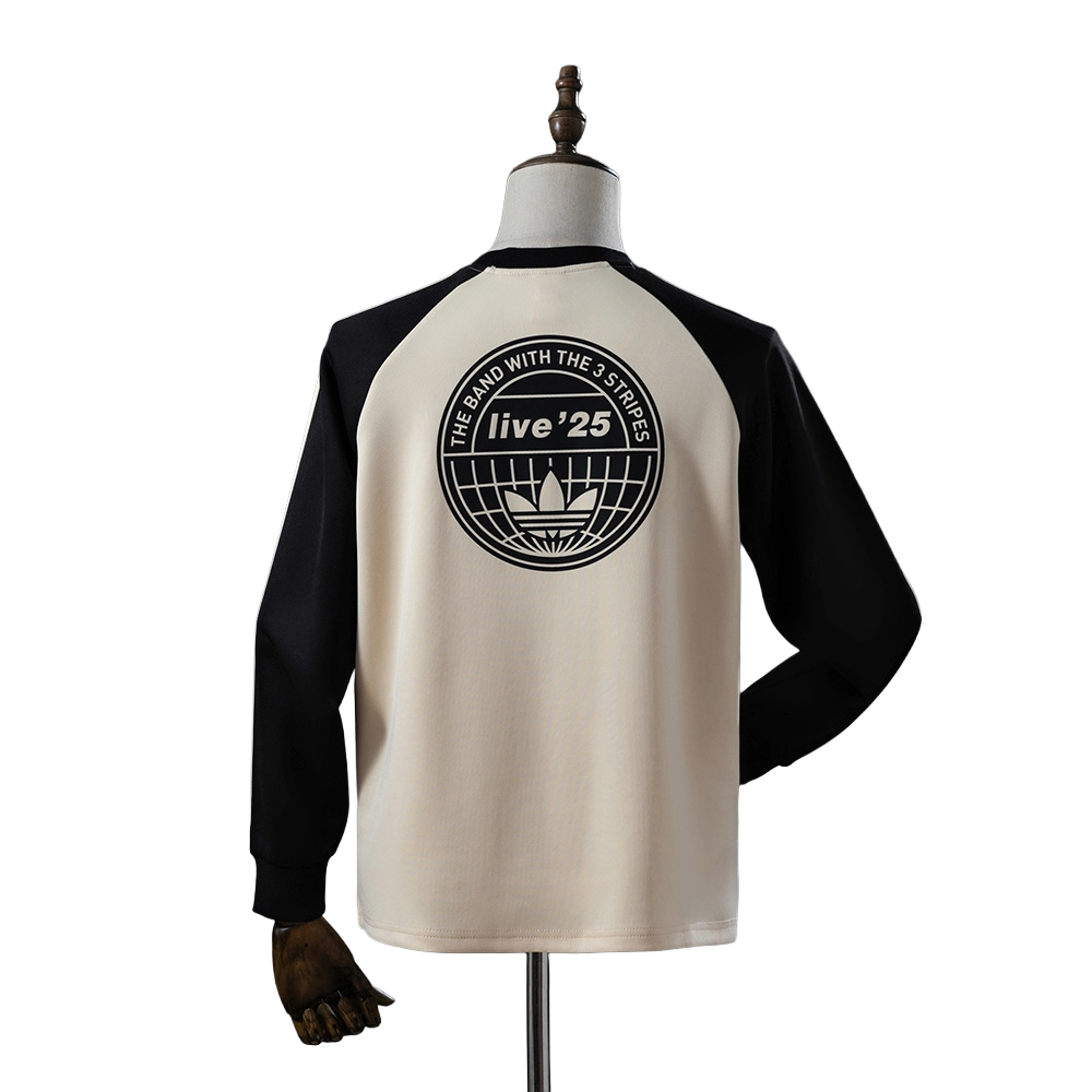 Adidas x Oasis Tour 3-Stripes Long Sleeve Shirt BNWT