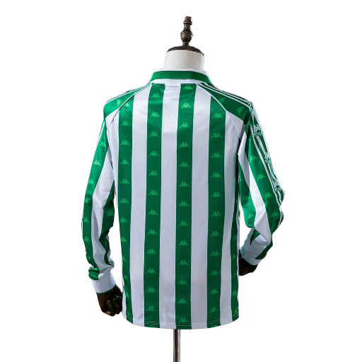 1995-97 Real Betis Balompié Football Club Home Long Sleeve Shirt Calcio Retro Soccer Jersey Classic Fußball Vintage BNWT
