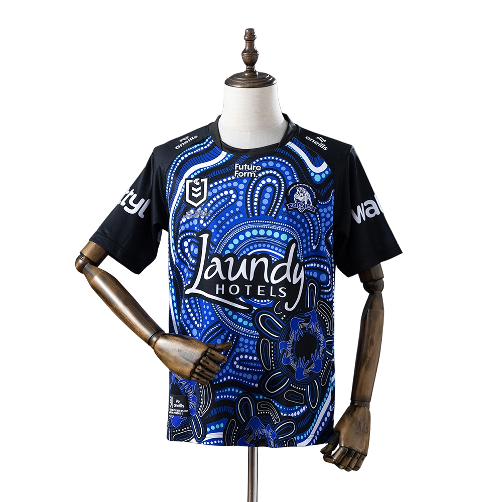 2025 Canterbury-Bankstown Bulldogs Rugby league team Indigenous Men's Replica Jersey BNWT