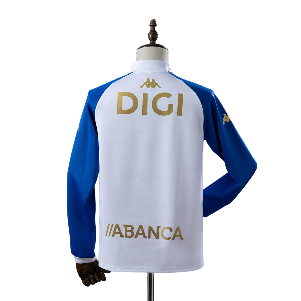 2025-26 Deportivo de La Coruña Football Club 1/4 Zip Soccer Training Top BNWT
