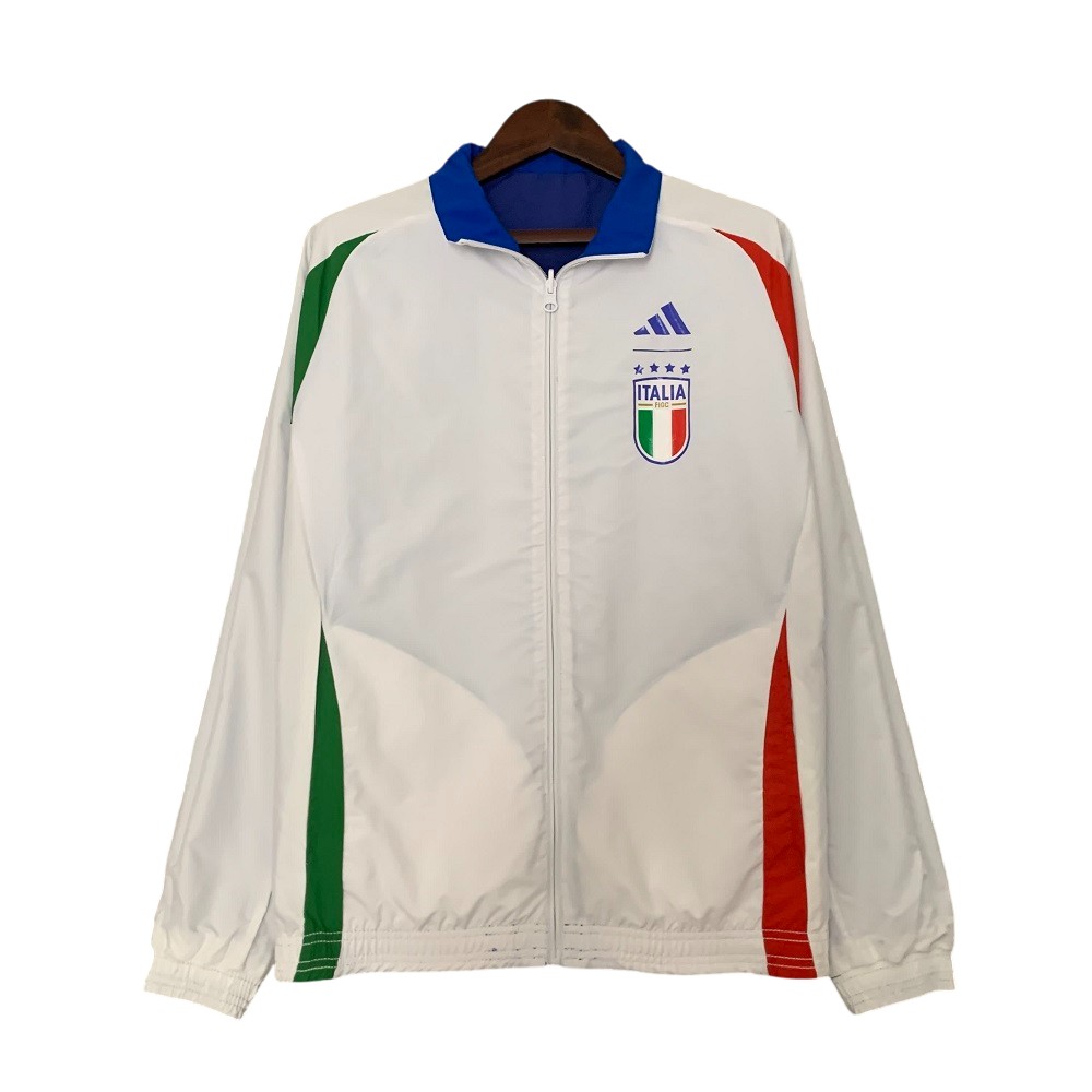 2023-24 Italy national football team Track Jacket Reversible Full Zip Anthem Top Windbreaker Soccer Fußball BNWT