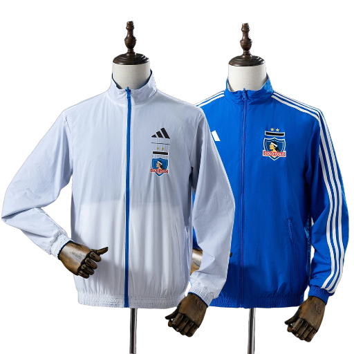 2025-26 Colo-Colo Full Zip Reversible Anthem Track Jacket Top Windbreaker Soccer Fußball BNWT