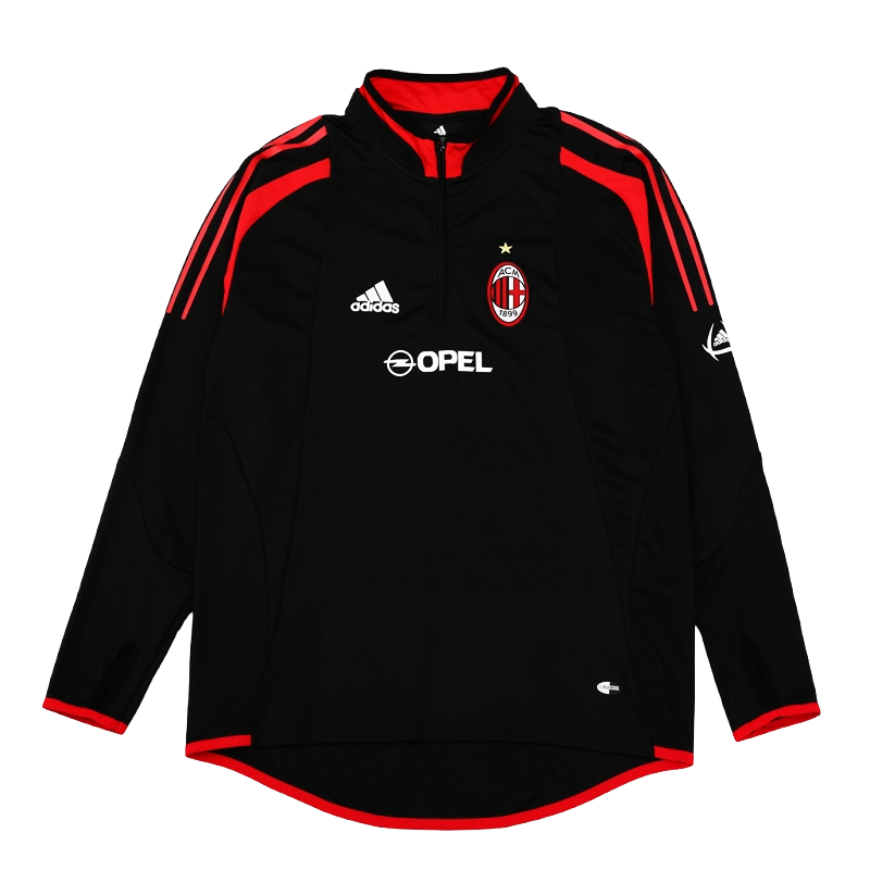 2004-05 AC Milan Football Club Soccer 1/4 Zip Training Top Shirt BNWT