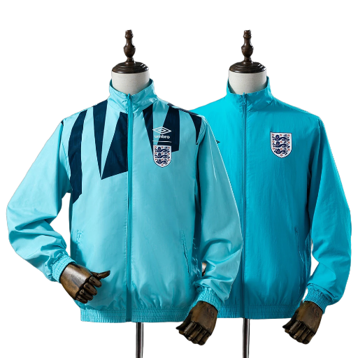 2010-11 England national football team Full Zip Reversible Anthem Track Jacket Top Windbreaker Soccer Fußball BNWT