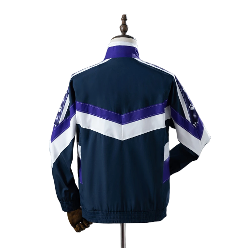 1994-97 Real Madrid Football Club Full Zip Anthem Track Jacket Top Windbreaker Soccer Fußball Retro-Style BNWT