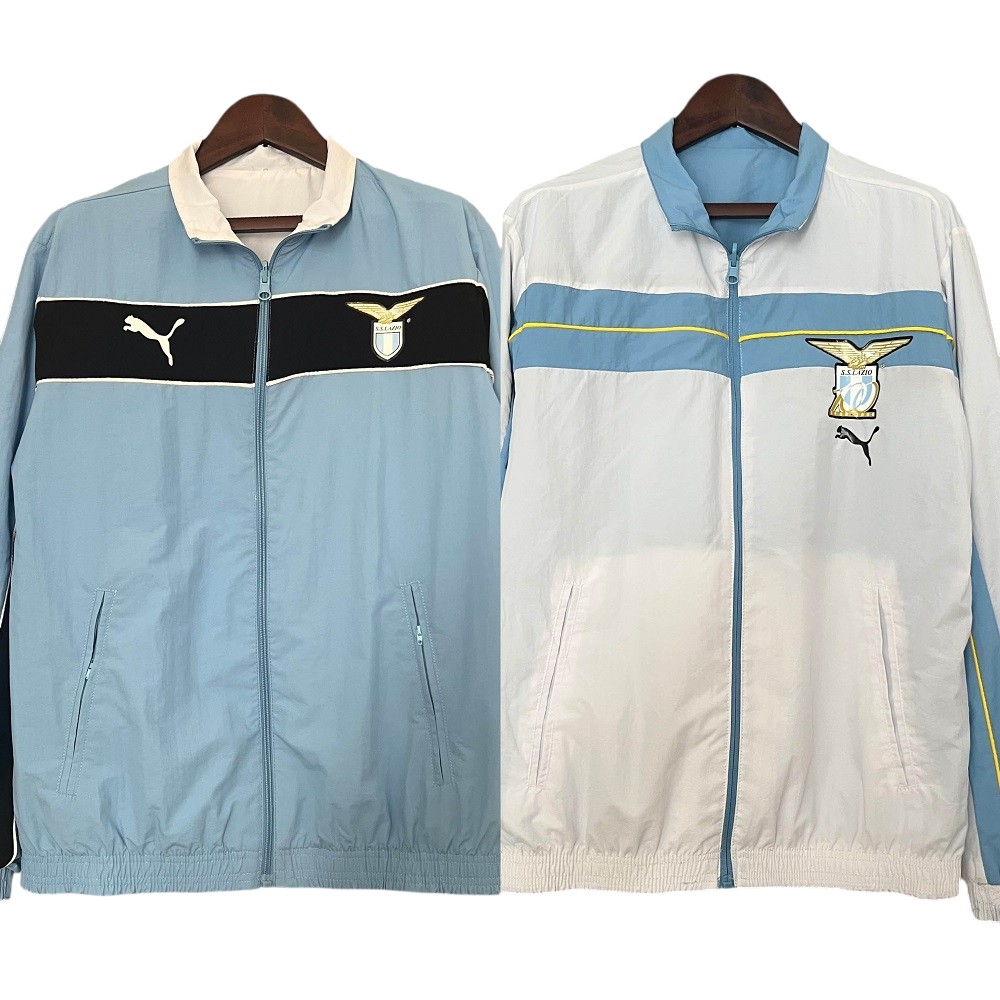 2024-25 S.S. Lazio Football Club Reversible Anthem Track Jacket Top Windbreaker Soccer Fußball BNWT