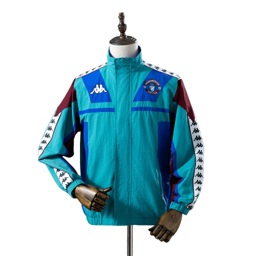 90s Kappa Man-U Track Top Windbreaker Jacket Retro-Style Soccer Fußball BNWT
